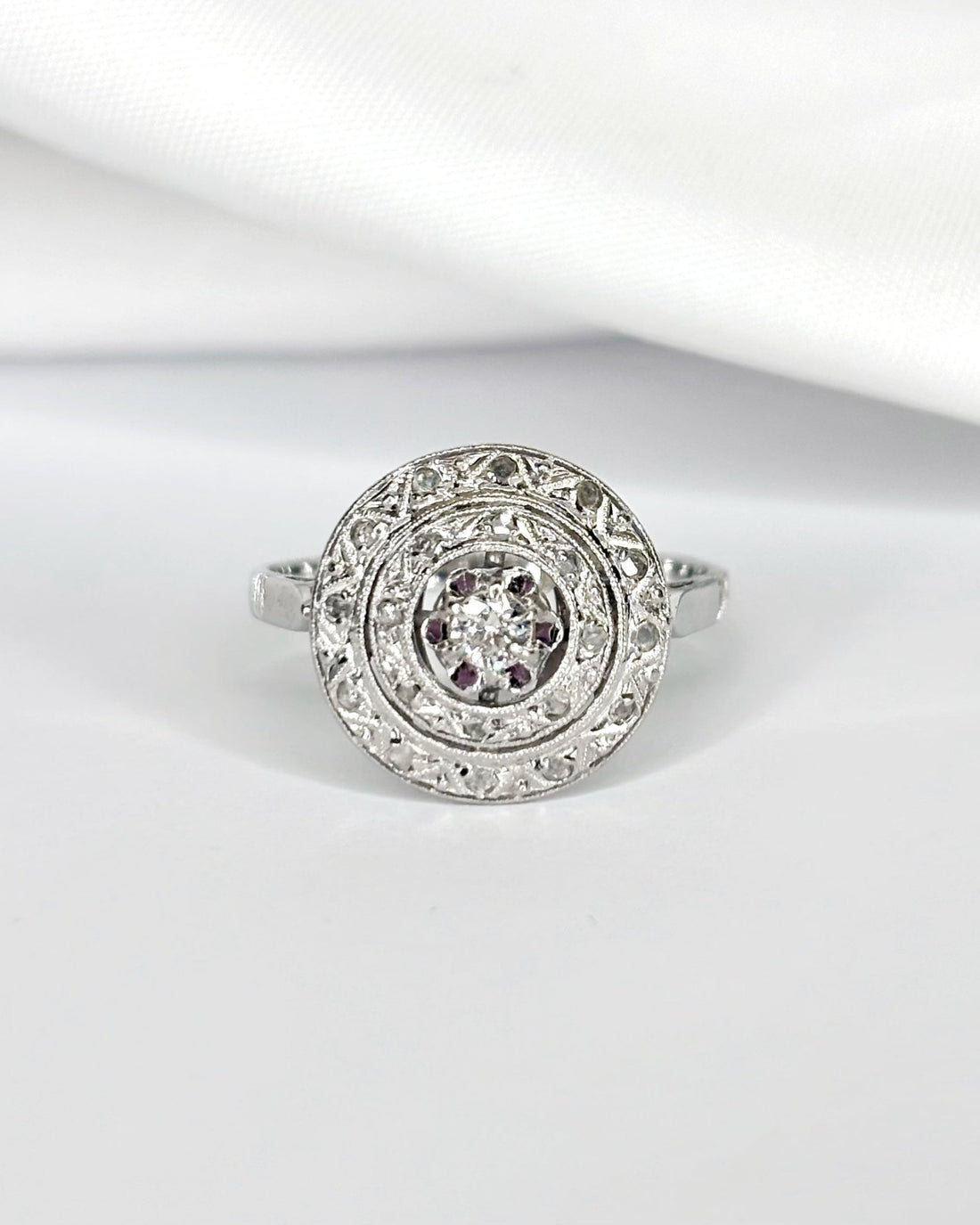 Bague Art - Déco Diamants "Myriam" - Elliade Paris