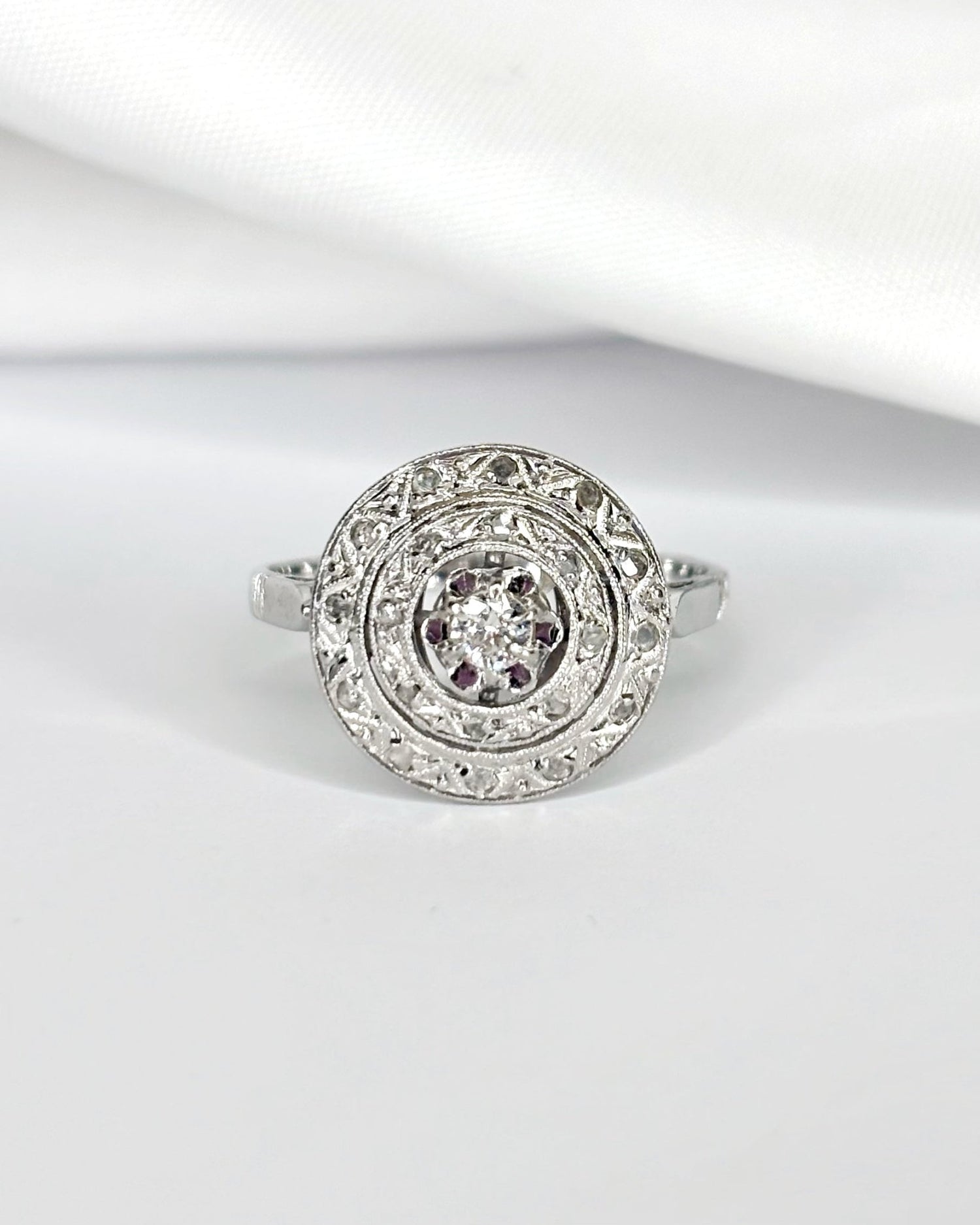 Bague Art - Déco Diamants "Myriam" - Elliade Paris