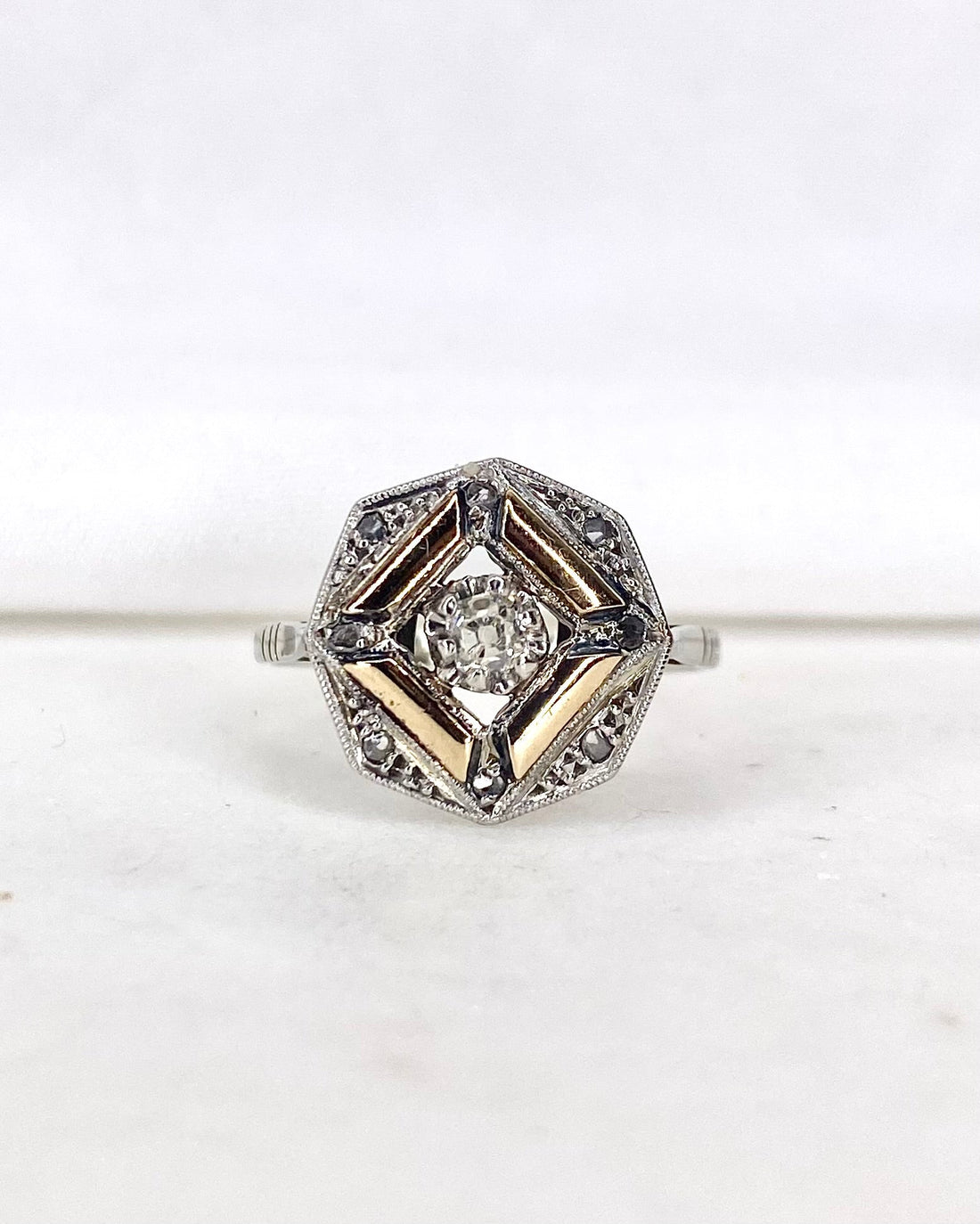 Bague Art Déco Diamants &quot;Naelle&quot; - Elliade Paris