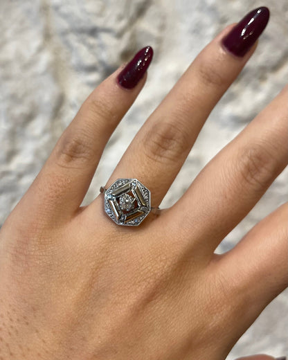 Bague Art Déco Diamants &quot;Naelle&quot; - Elliade Paris