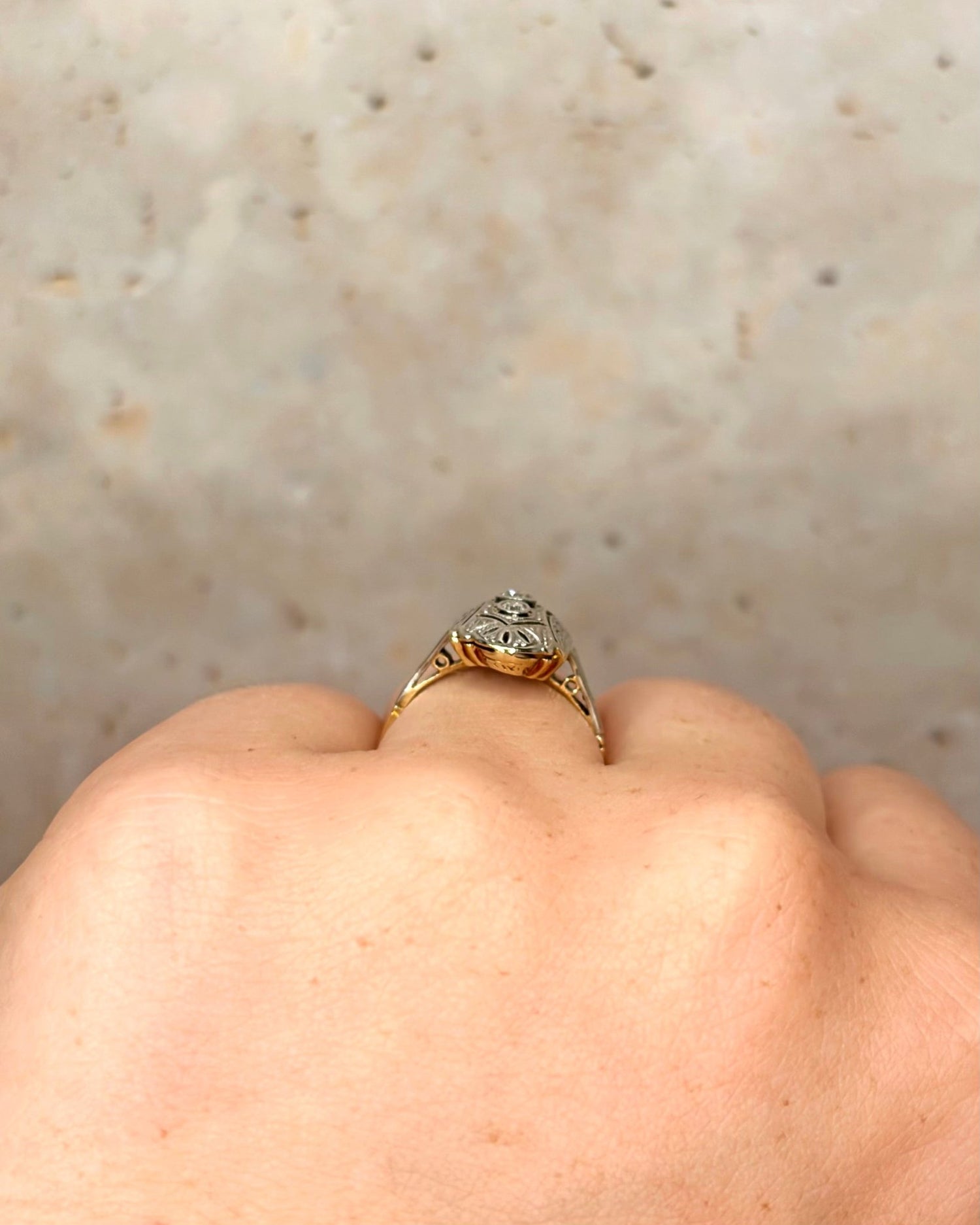 Bague Art Déco Diamants "Nellie" - Elliade Paris