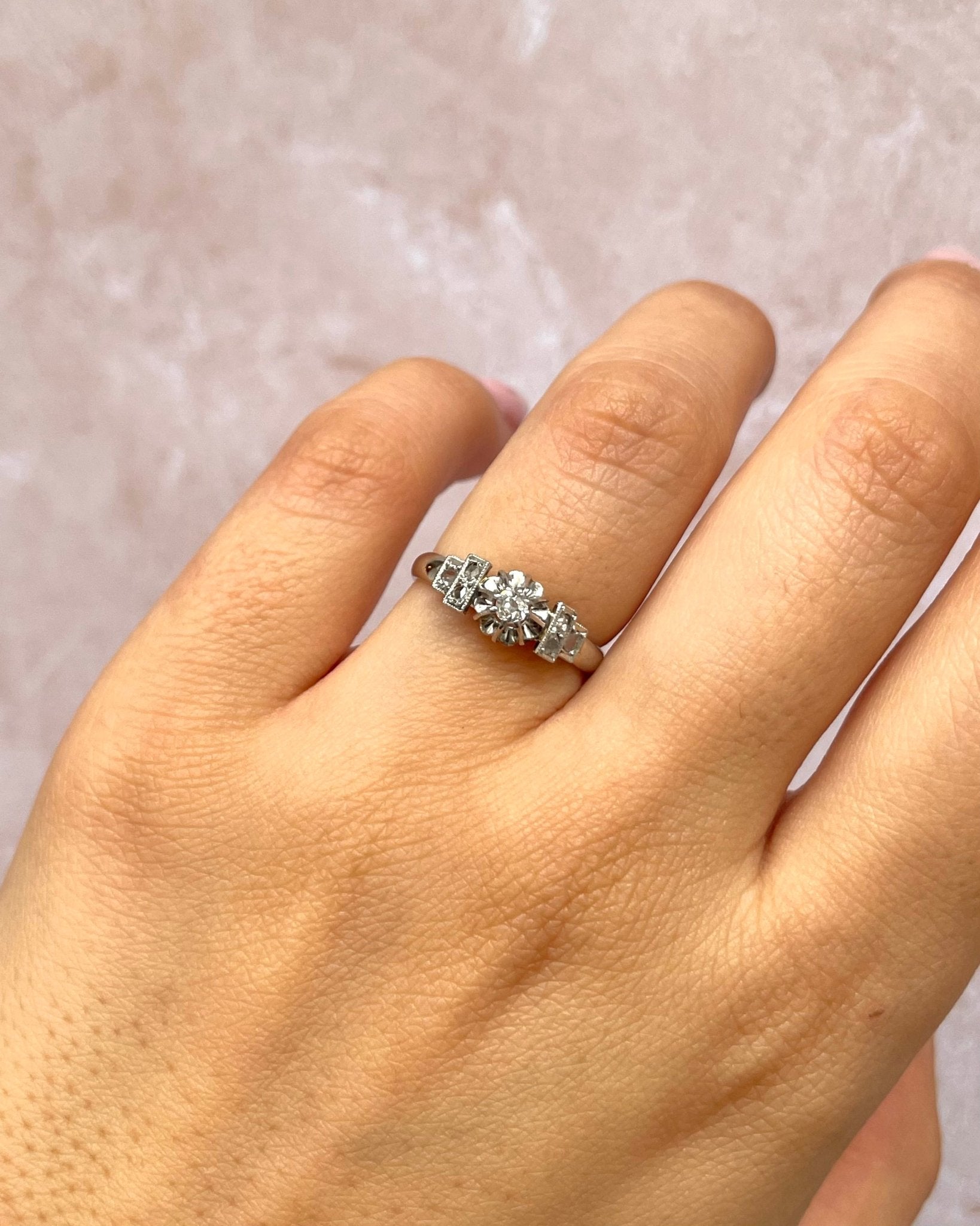 Bague Art - Déco Diamants "Nina" - Elliade Paris