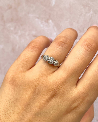 Bague Art - Déco Diamants "Nina" - Elliade Paris