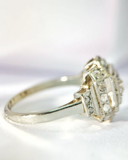 Bague Art-Déco Diamants "Ninon" - Elliade Paris