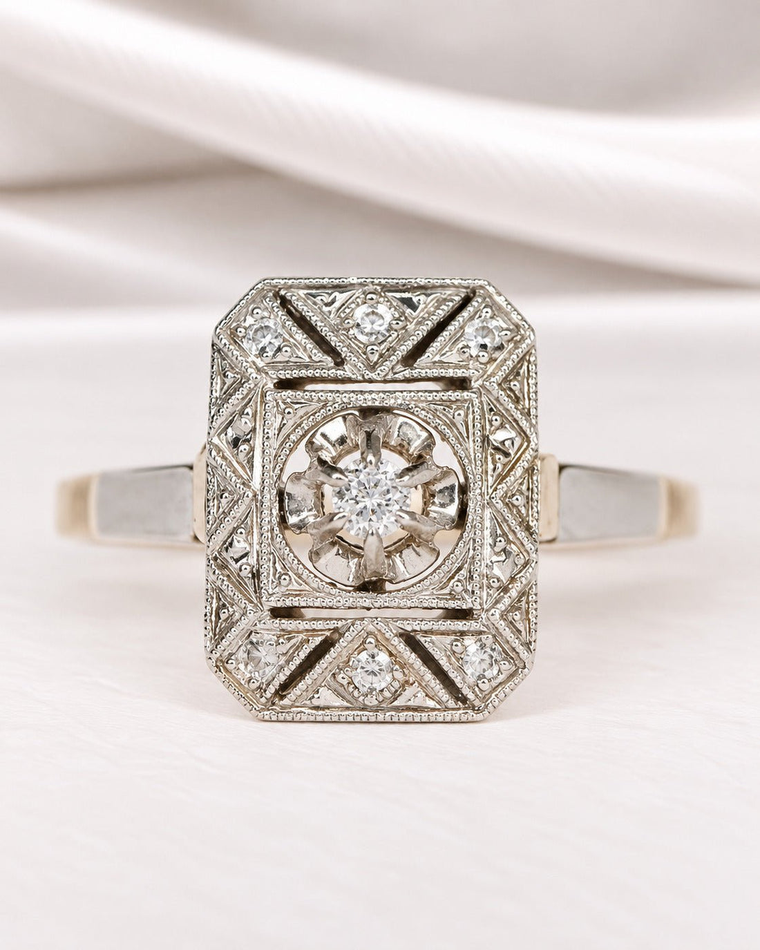 Bague Art-Déco Diamants "Ninon" - Elliade Paris