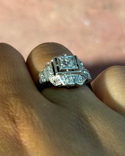 Bague Art-Déco Diamants "Ninon" - Elliade Paris