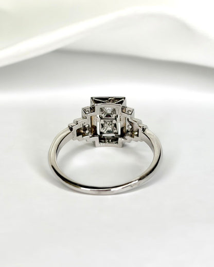 Bague Art - Déco Diamants "Noelie" - Elliade Paris