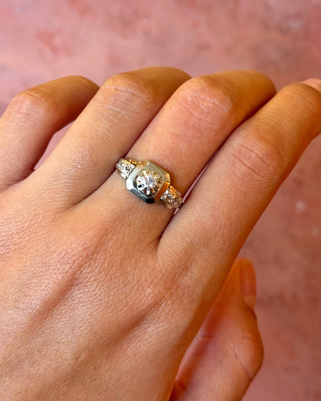 Bague Art-Déco Diamants "Nuna" - Elliade Paris