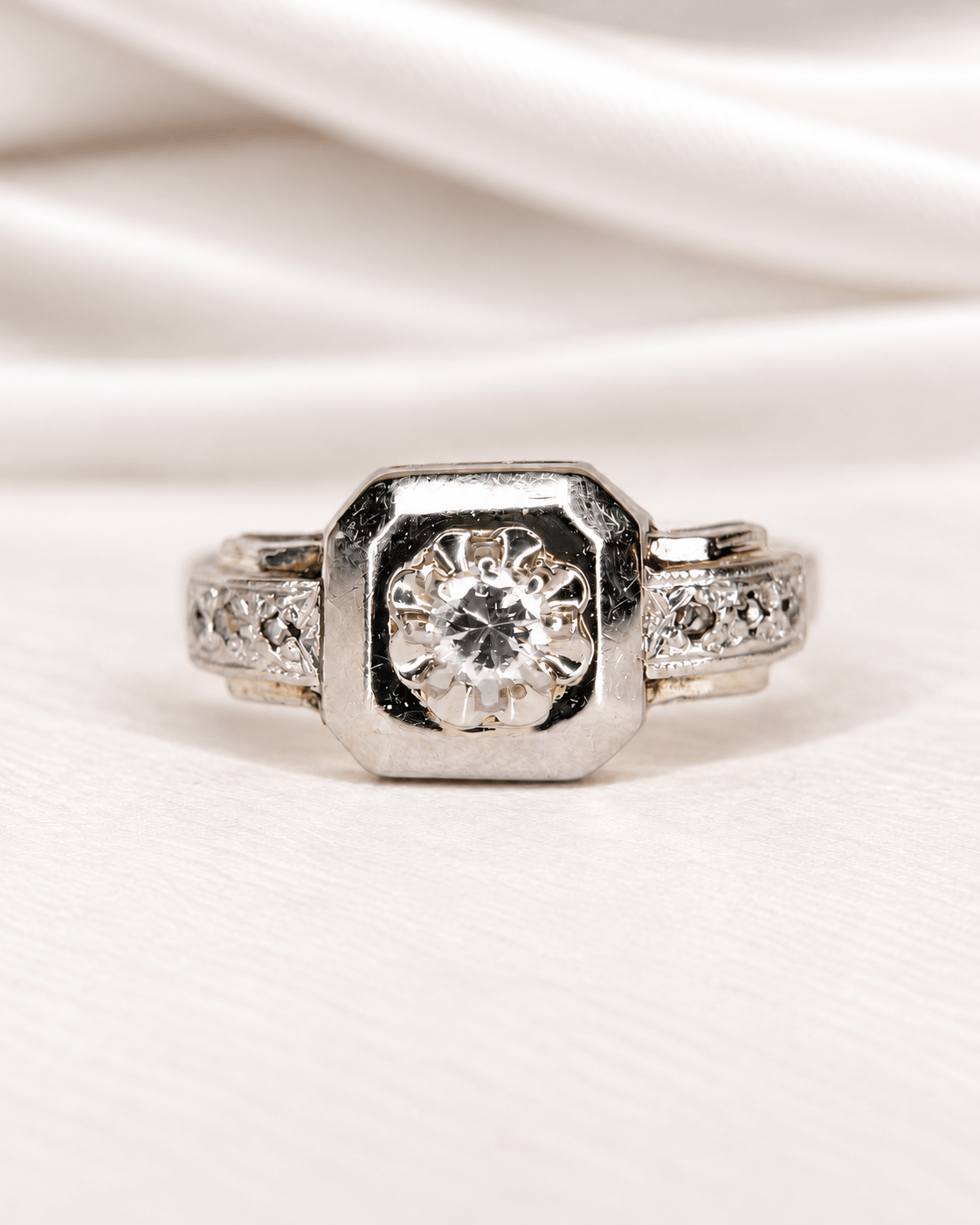Bague Art-Déco Diamants "Nuna" - Elliade Paris