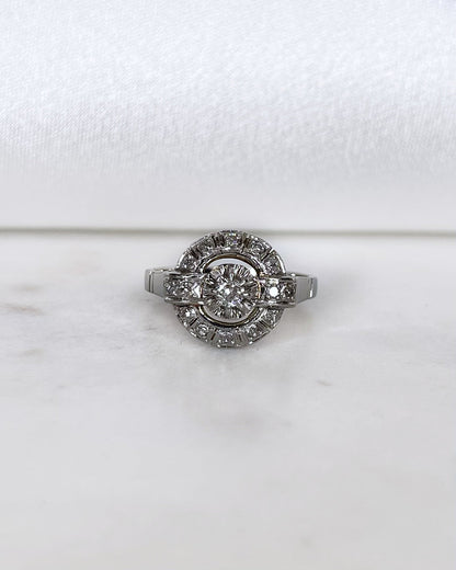 Bague Art - Déco Diamants &quot;Nyah&quot; - Elliade Paris