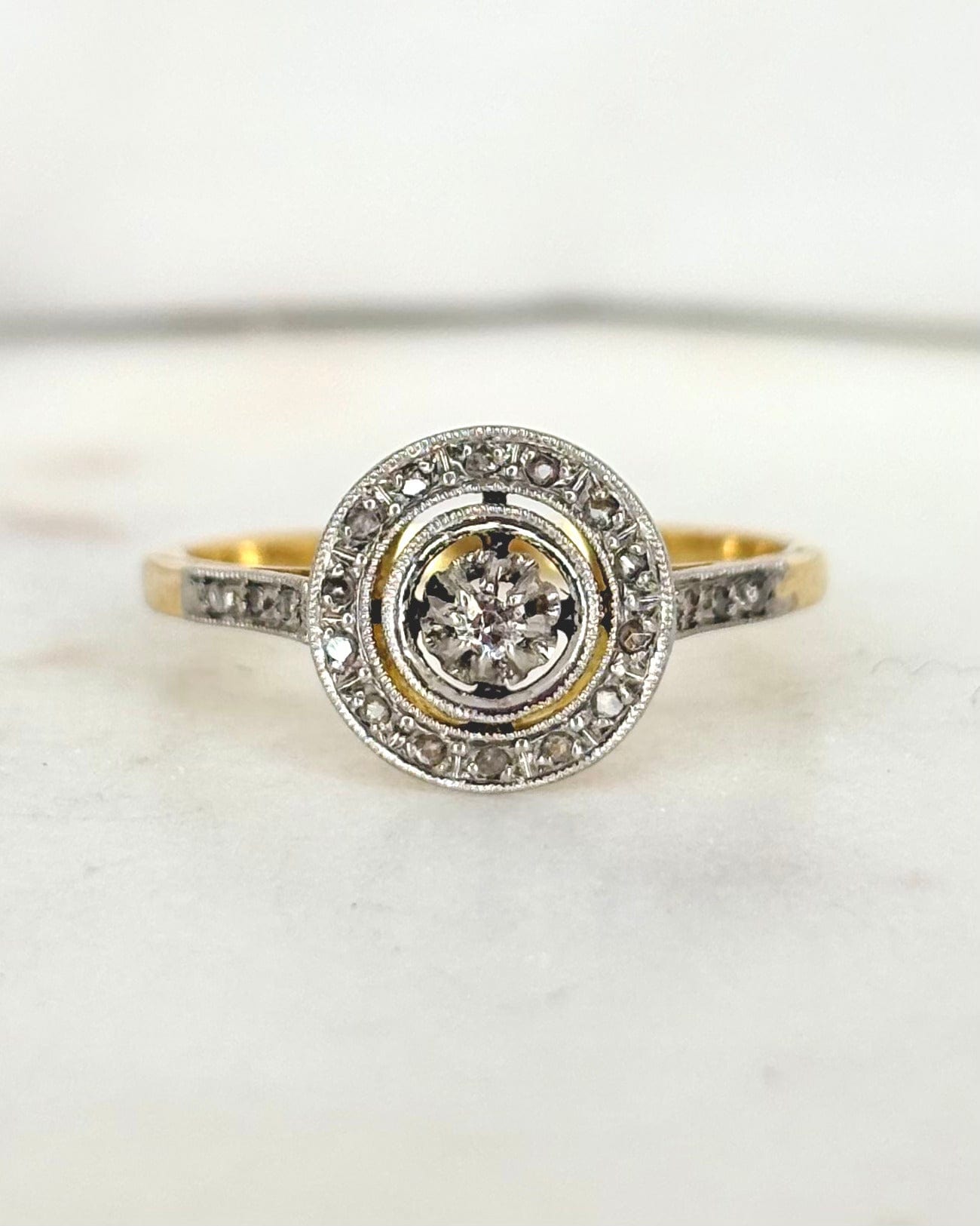 Bague Art Déco Diamants "Ondine" - Elliade Paris