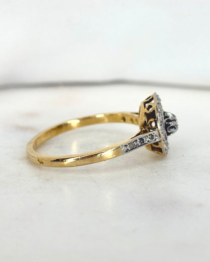 Bague Art Déco Diamants &quot;Ondine&quot; - Elliade Paris