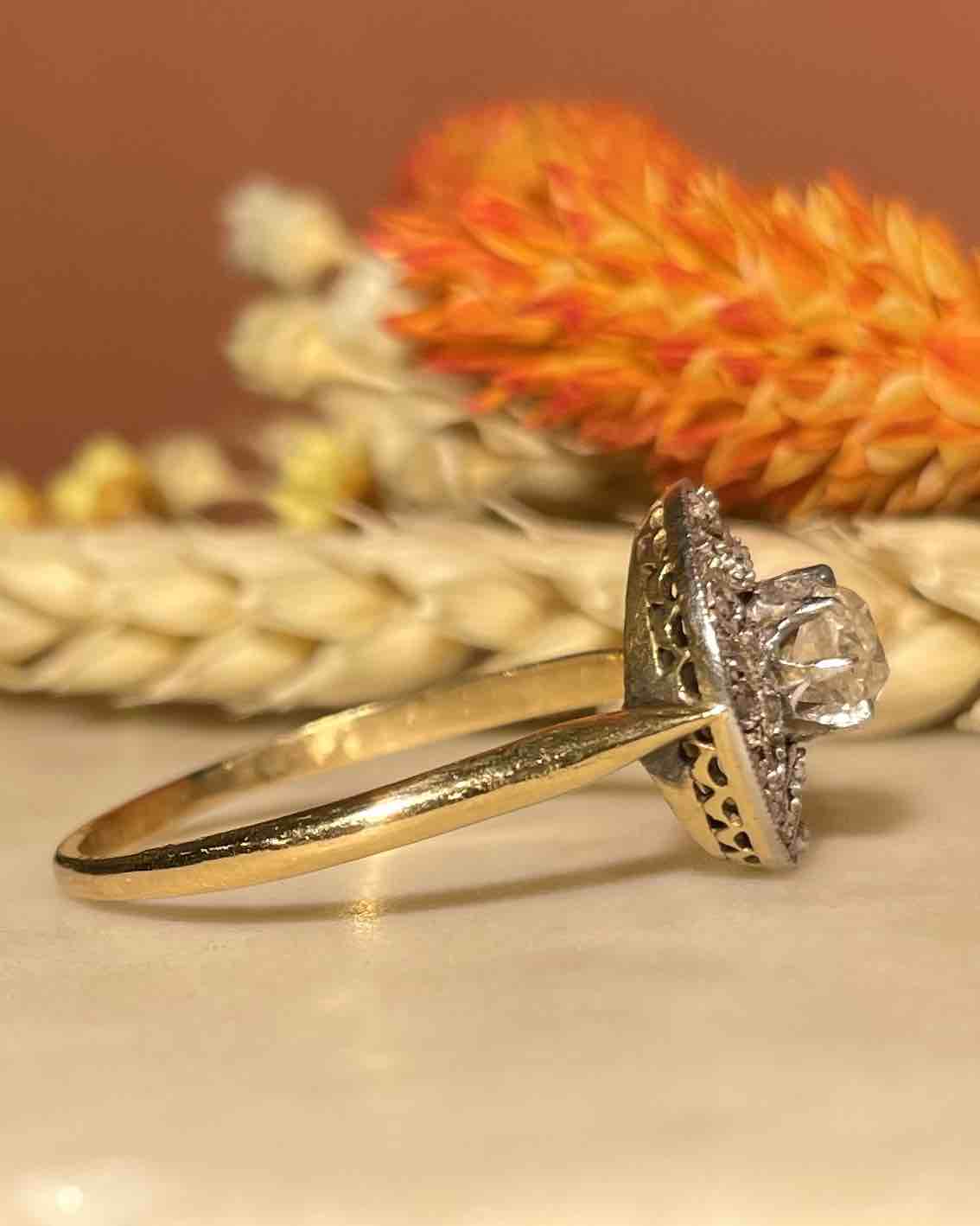 Bague Art - déco Diamants "Ora" - Elliade Paris