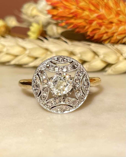 Bague Art - déco Diamants &quot;Ora&quot; - Elliade Paris