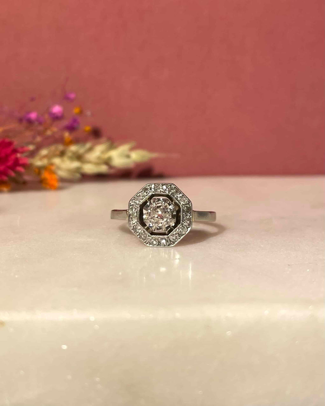 Vintage Art Deco Diamond Ring 0.46 carat &quot;Sally&quot;