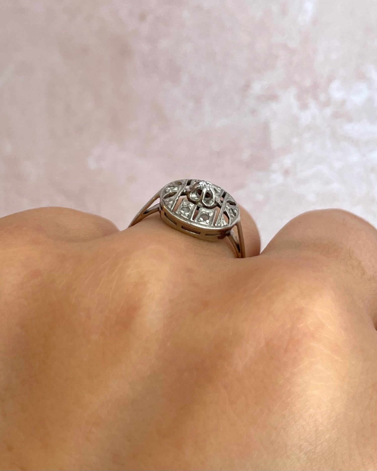 Bague Art - Déco Diamants "Paula" - Elliade Paris