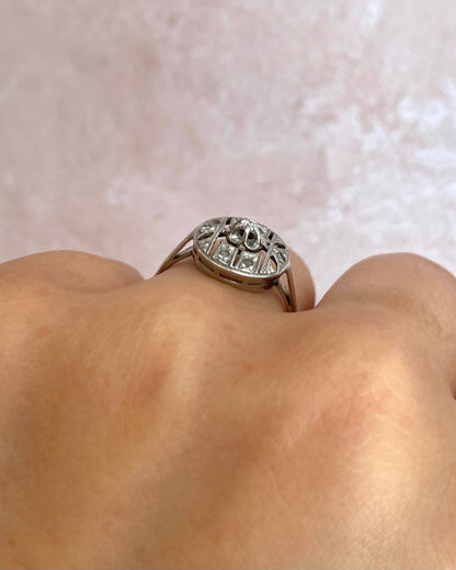 Bague Art - Déco Diamants "Paula" - Elliade Paris