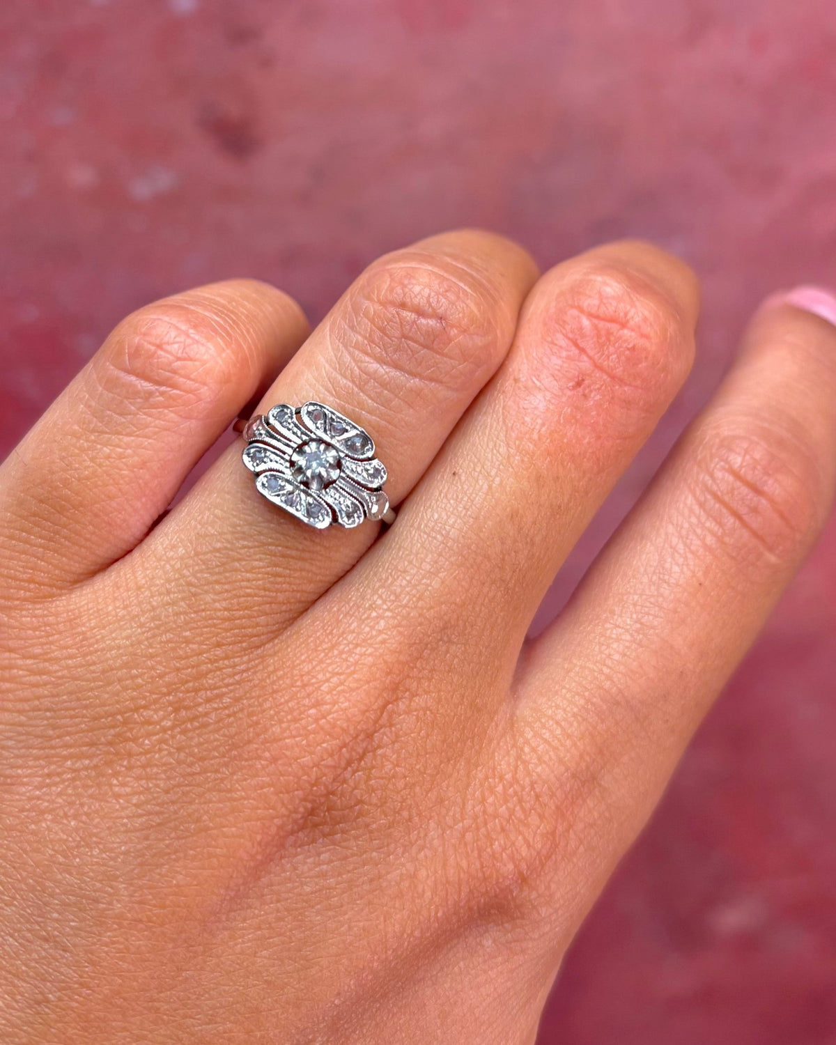Bague Art-déco Diamants "Pauline" - Elliade Paris