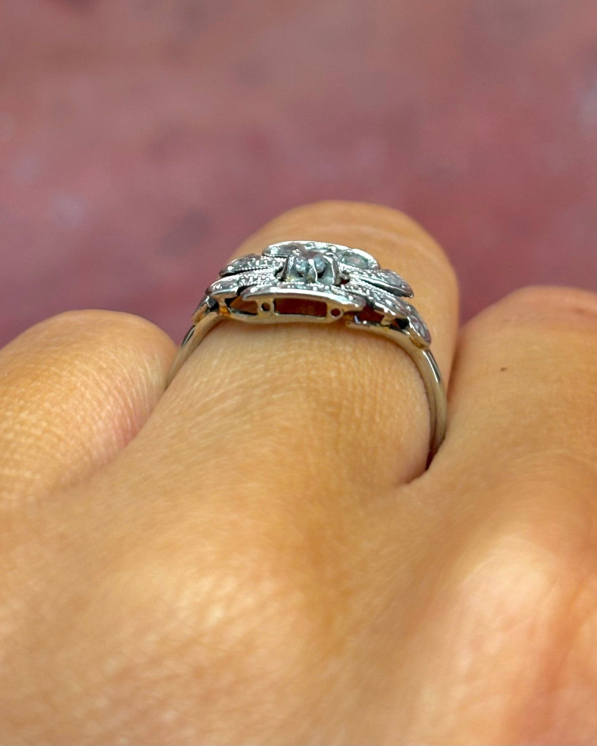 Bague Art-déco Diamants "Pauline" - Elliade Paris
