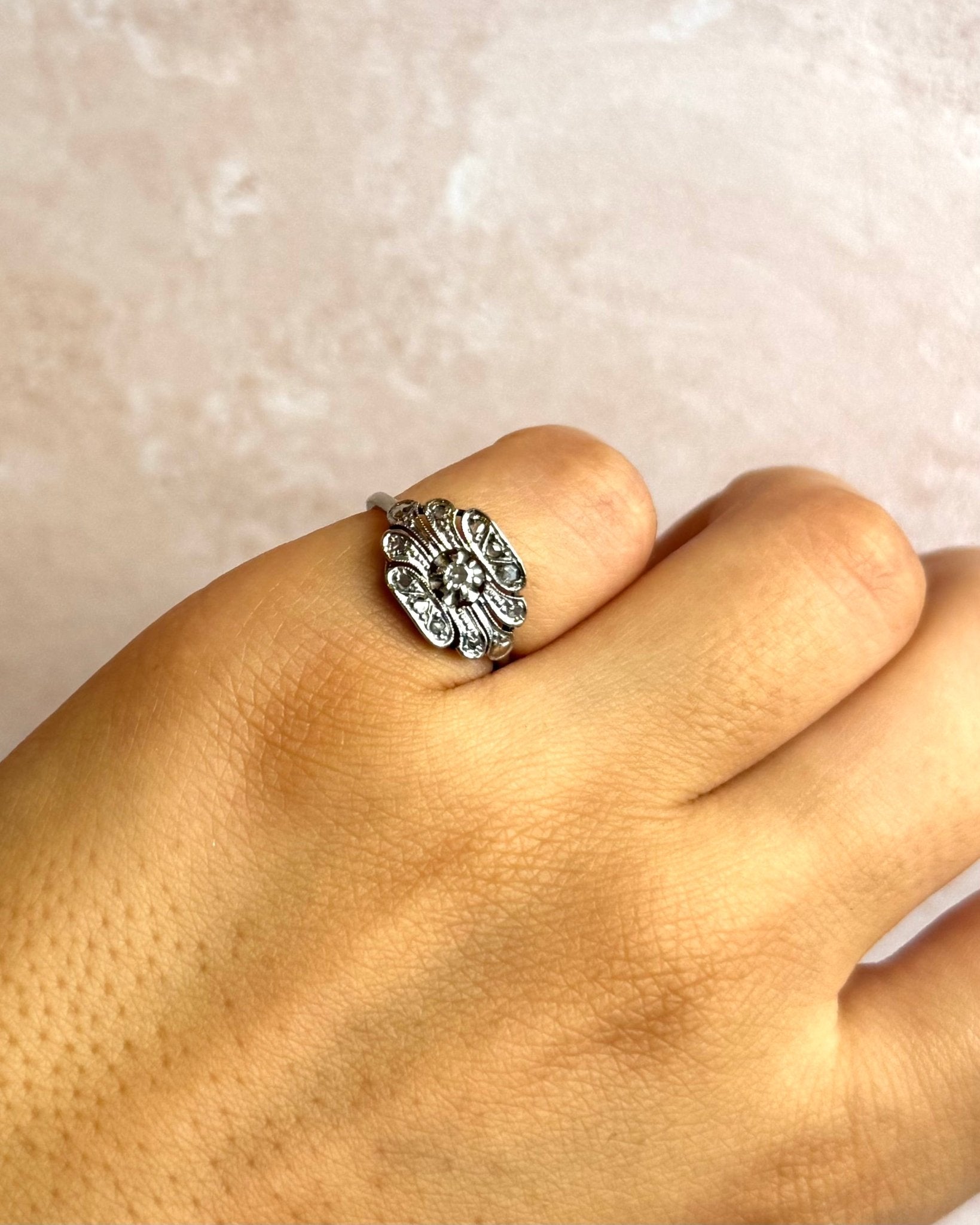 Bague Art-déco Diamants "Pauline" - Elliade Paris