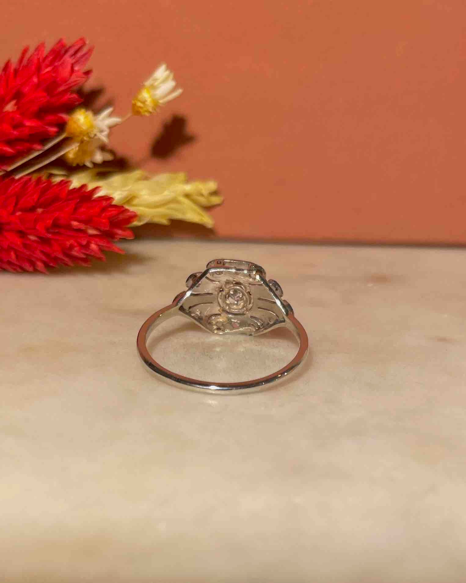 Bague Art - déco Diamants &quot;Pauline&quot; - Elliade Paris