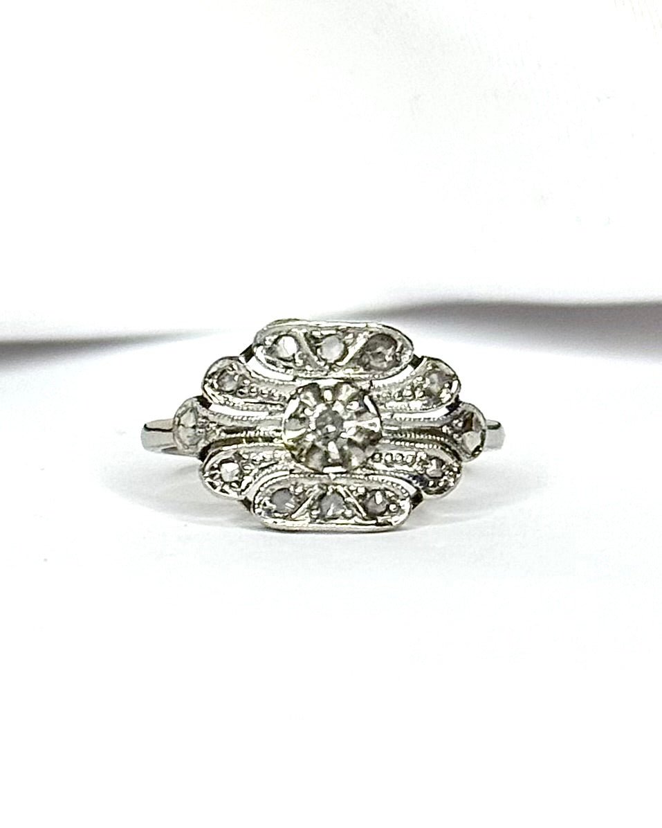 Bague Art-déco Diamants "Pauline" - Elliade Paris