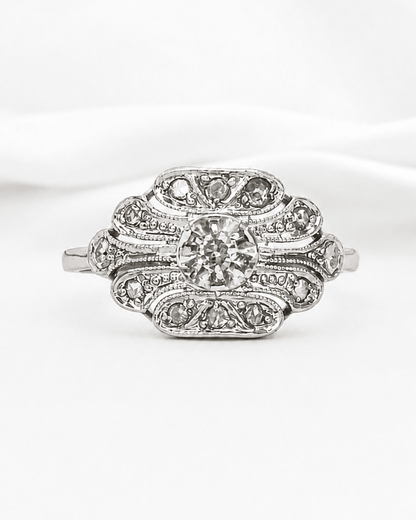 Bague Art-déco Diamants "Pauline" - Elliade Paris