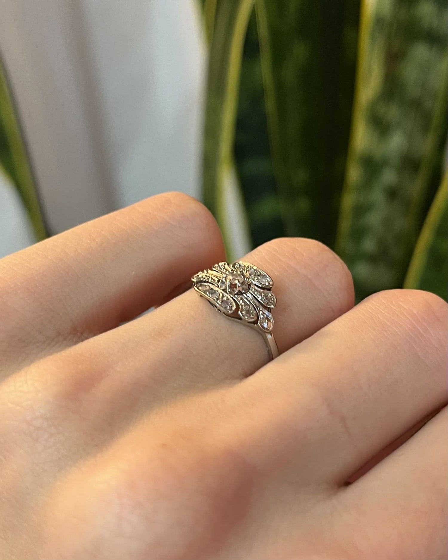 Bague Art - déco Diamants &quot;Pauline&quot; - Elliade Paris