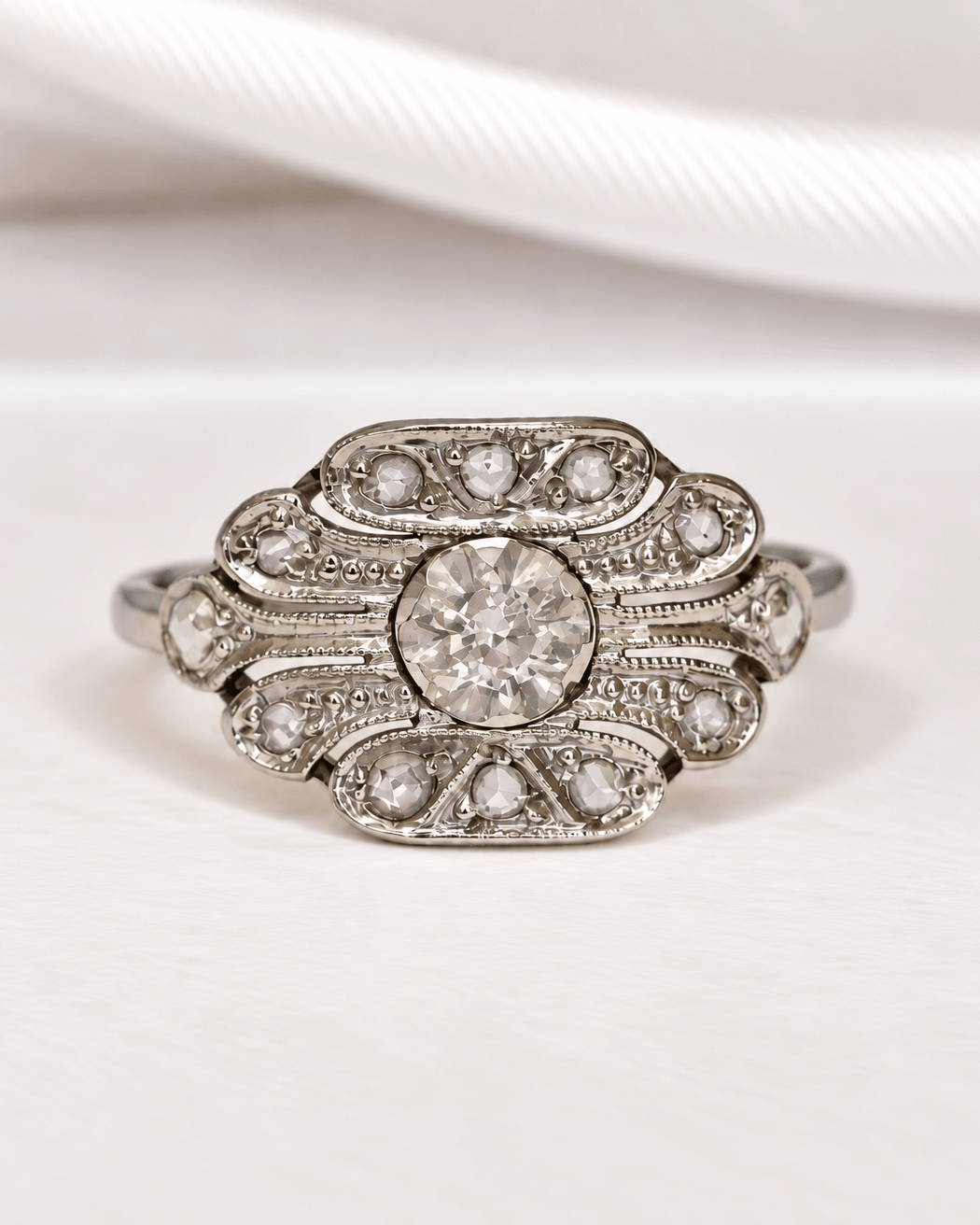 Bague Art-déco Diamants "Pauline" - Elliade Paris