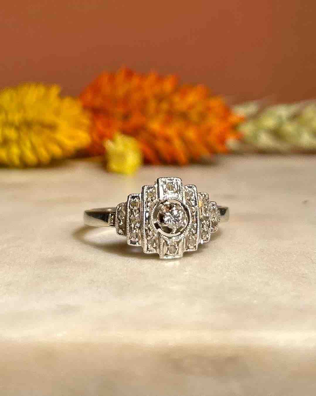 Bague Art Déco Diamants "Pénélope"
