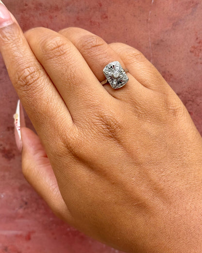 Bague Art-Déco Diamants "Perinne" - Elliade Paris