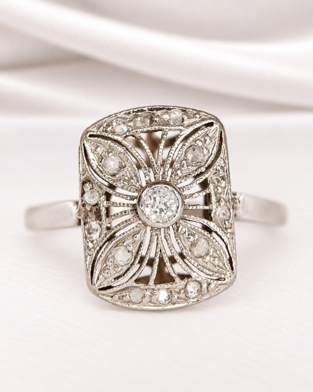 Bague Art-Déco Diamants "Perinne" - Elliade Paris