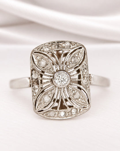 Bague Art-Déco Diamants "Perinne" - Elliade Paris