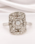 Bague Art-Déco Diamants "Perinne" - Elliade Paris