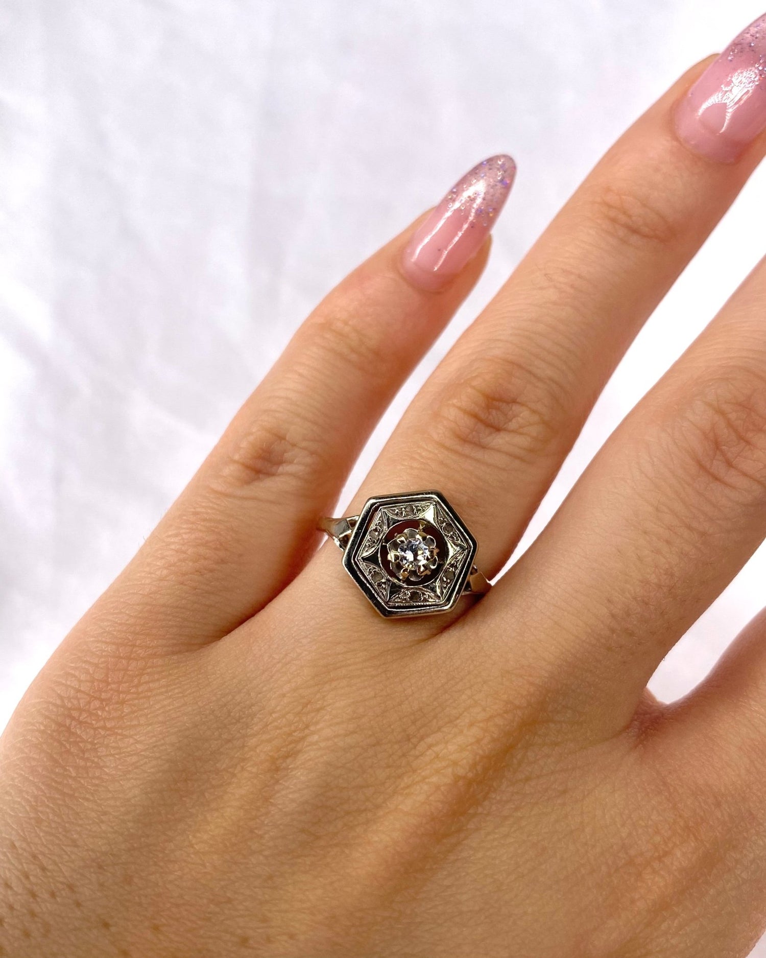 Bague Art Déco Diamants "Philippine" - Elliade Paris