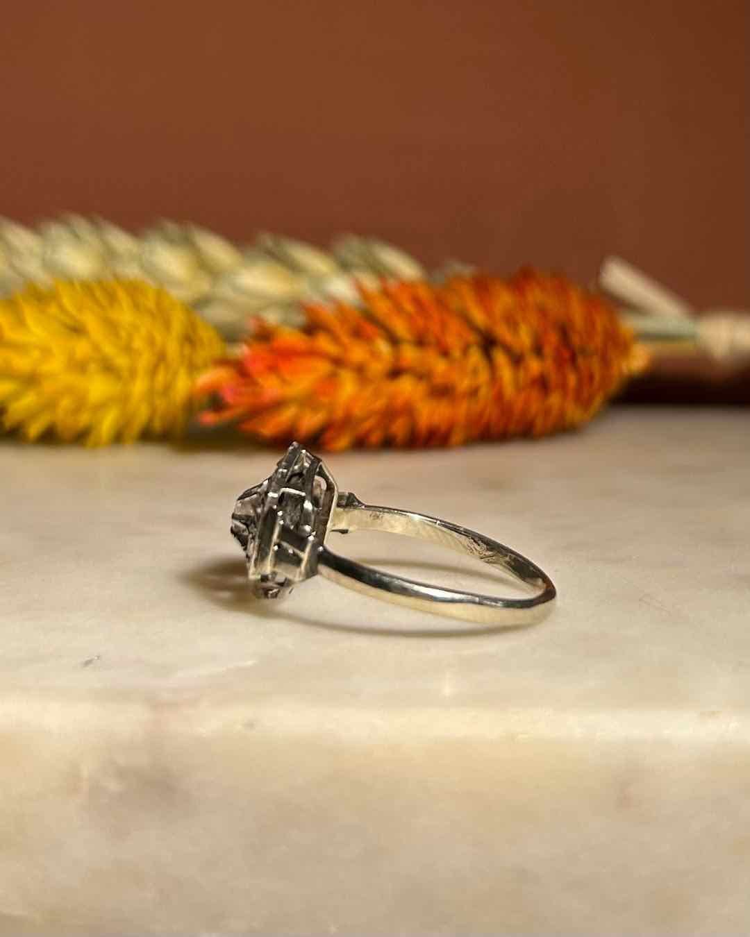 Bague Art - déco Diamants &quot;Raffaela&quot; - Elliade Paris
