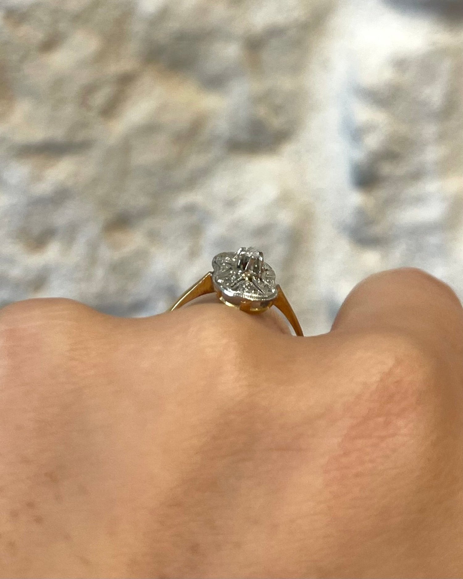 Bague Art Déco Diamants &quot;Rania&quot; - Elliade Paris
