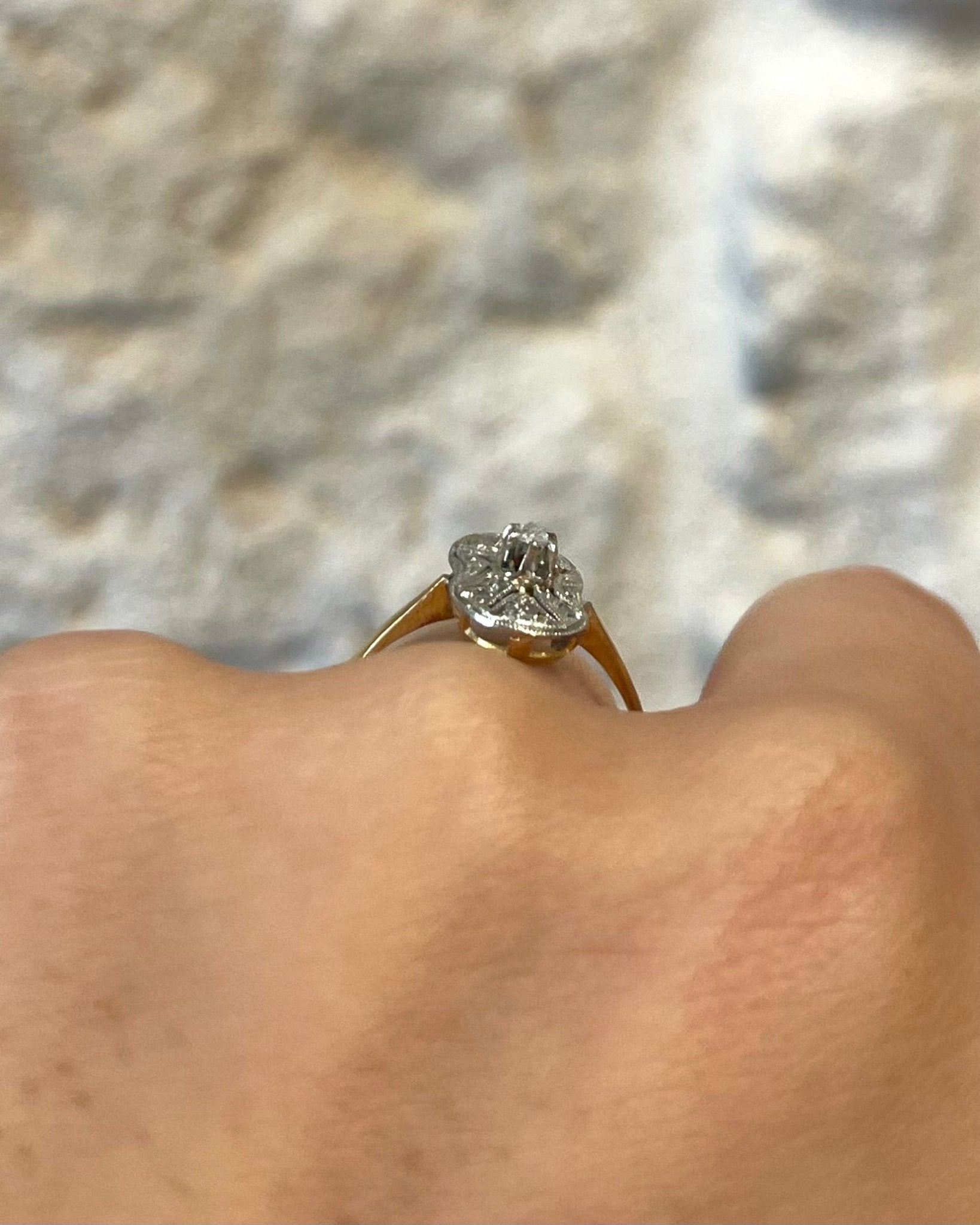 Bague Art Déco Diamants &quot;Rania&quot; - Elliade Paris