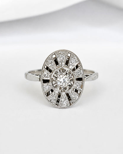 Bague Art-Déco Diamants "Rima" - Elliade Paris