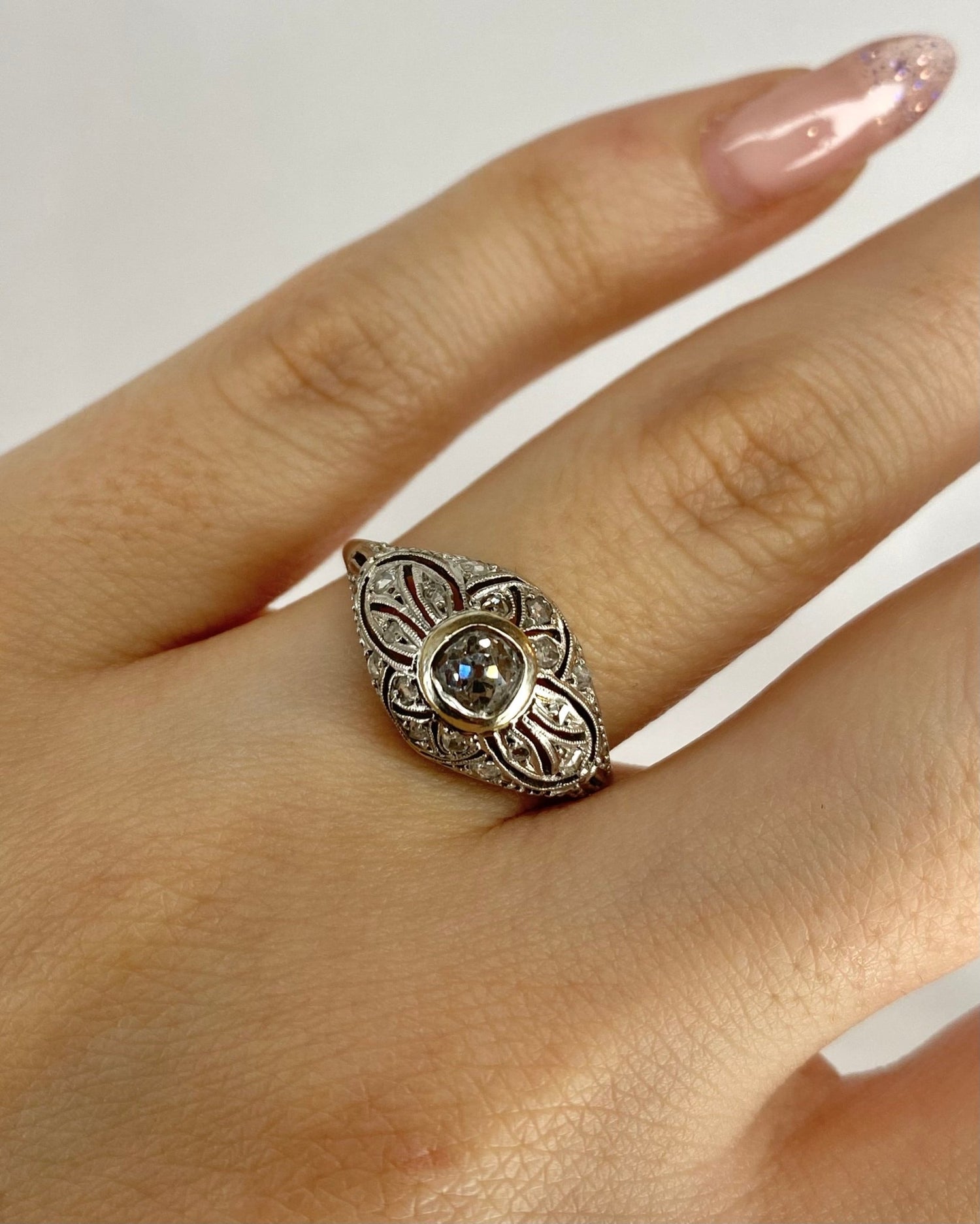 Bague Art Déco Diamants "Rosie" - Elliade Paris