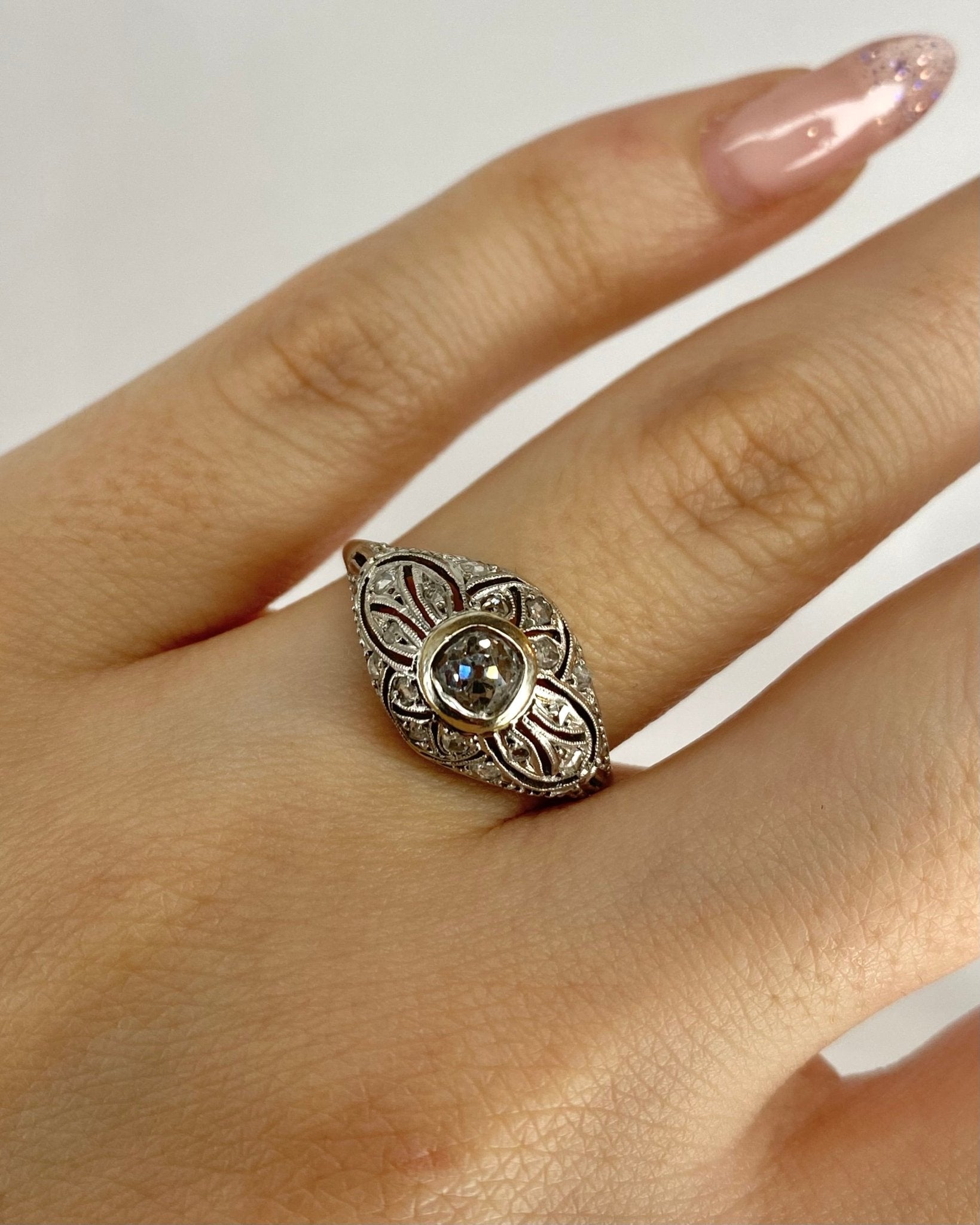 Bague Art Déco Diamants "Rosie" - Elliade Paris