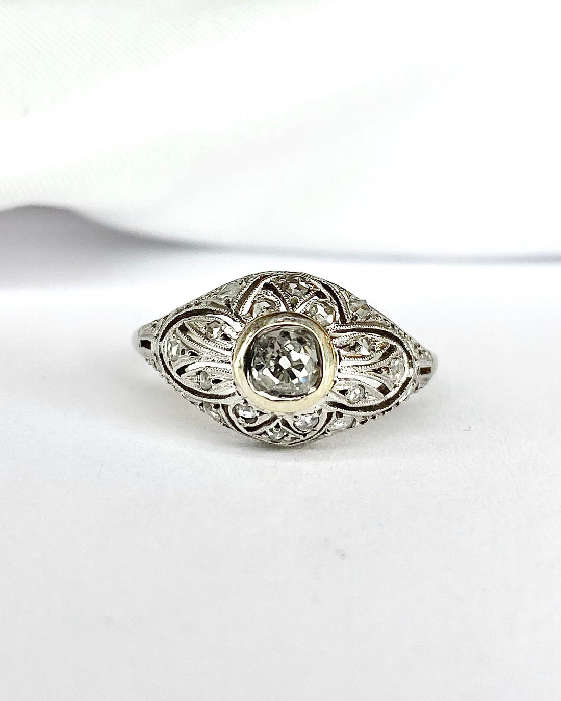 Bague Art Déco Diamants "Rosie" - Elliade Paris