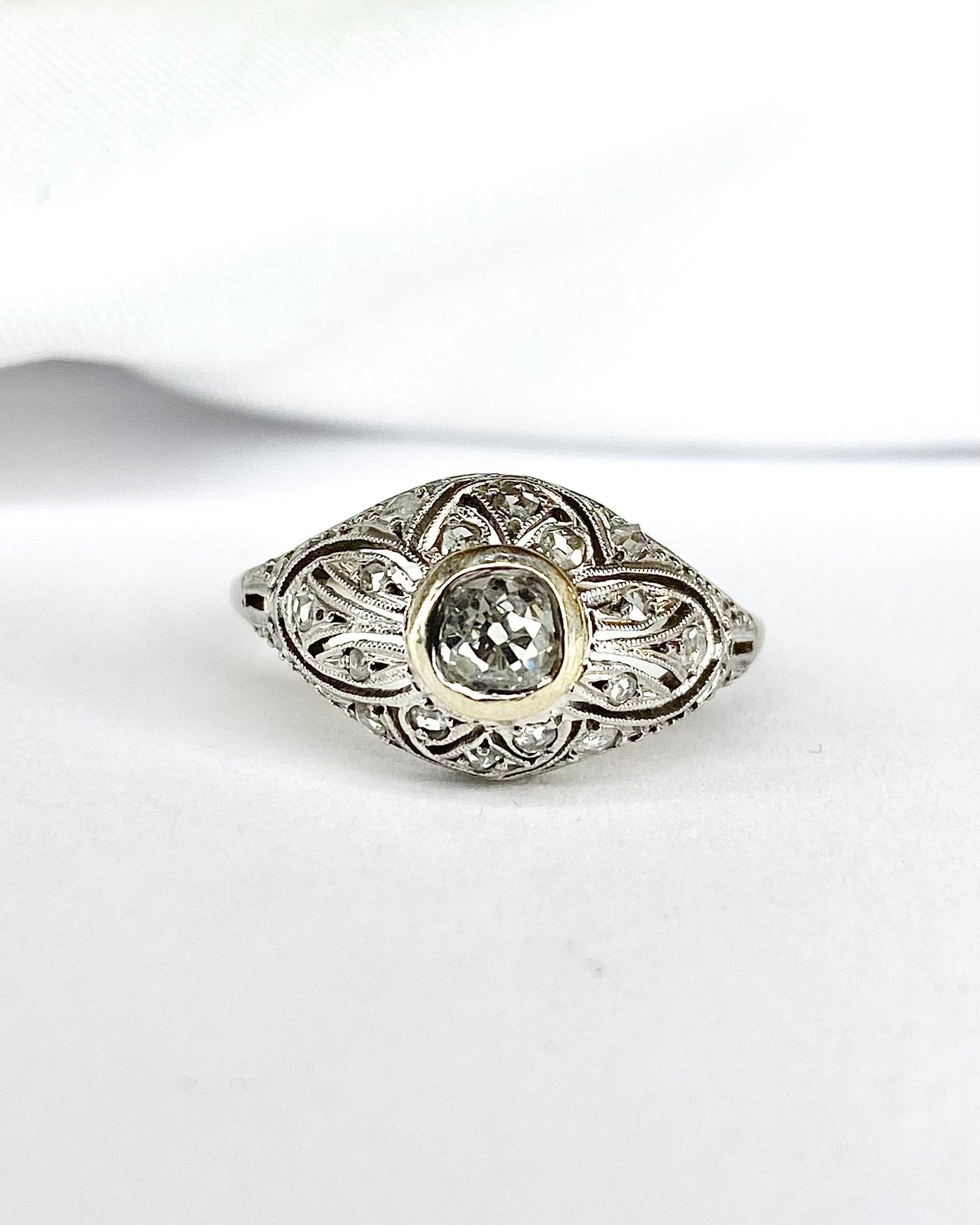 Bague Art Déco Diamants "Rosie" - Elliade Paris