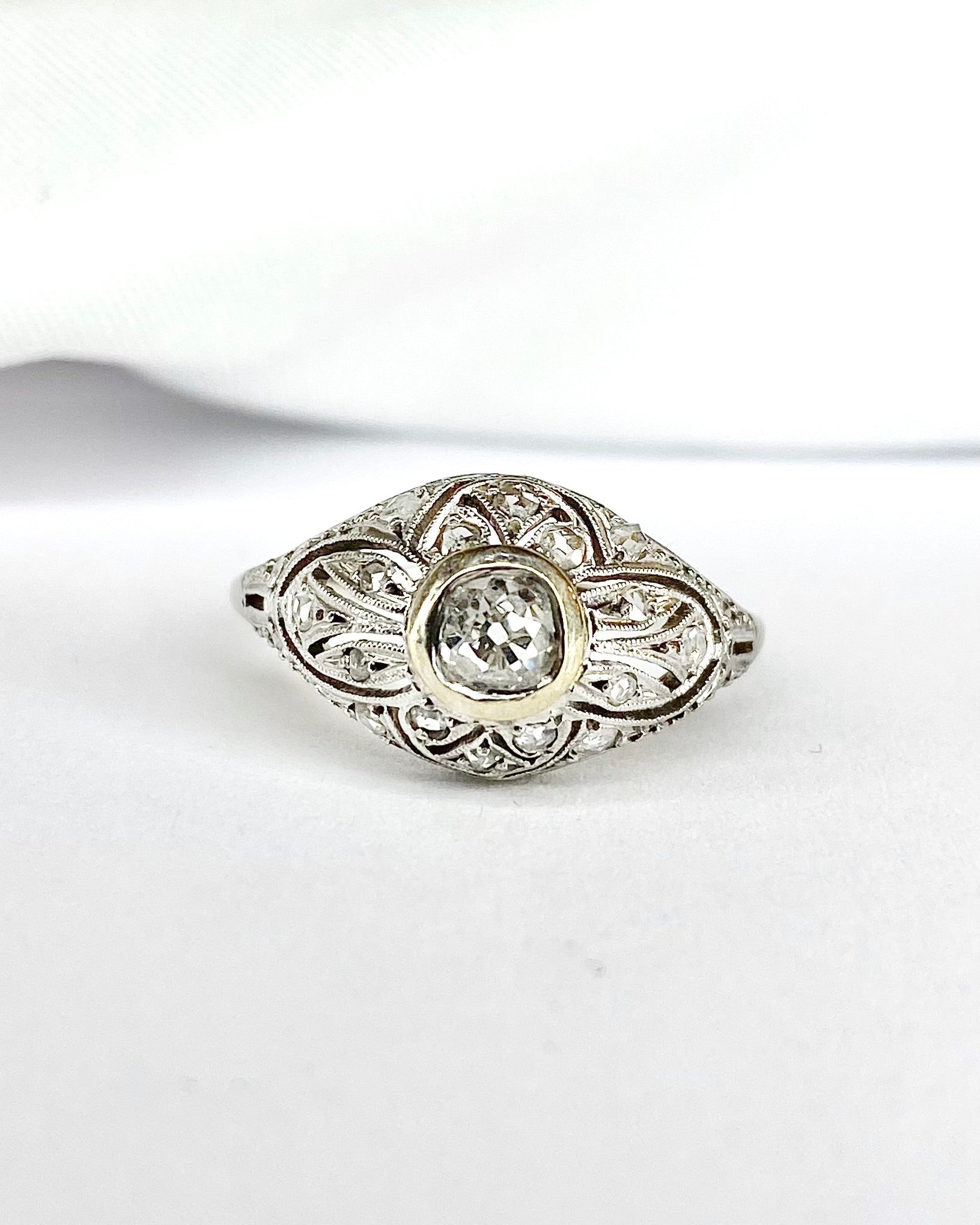 Bague Art Déco Diamants "Rosie"