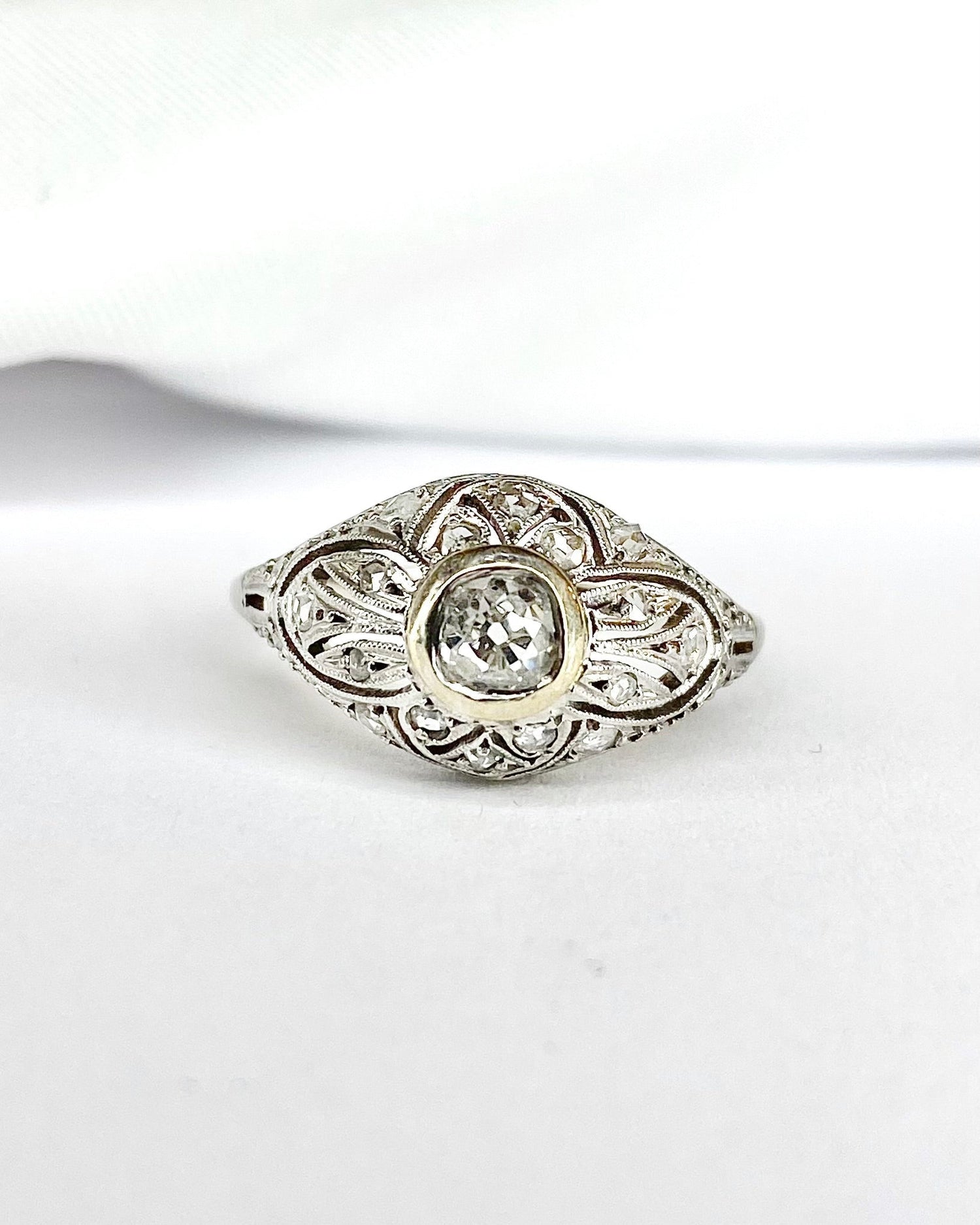 Bague Art Déco Diamants "Rosie" - Elliade Paris