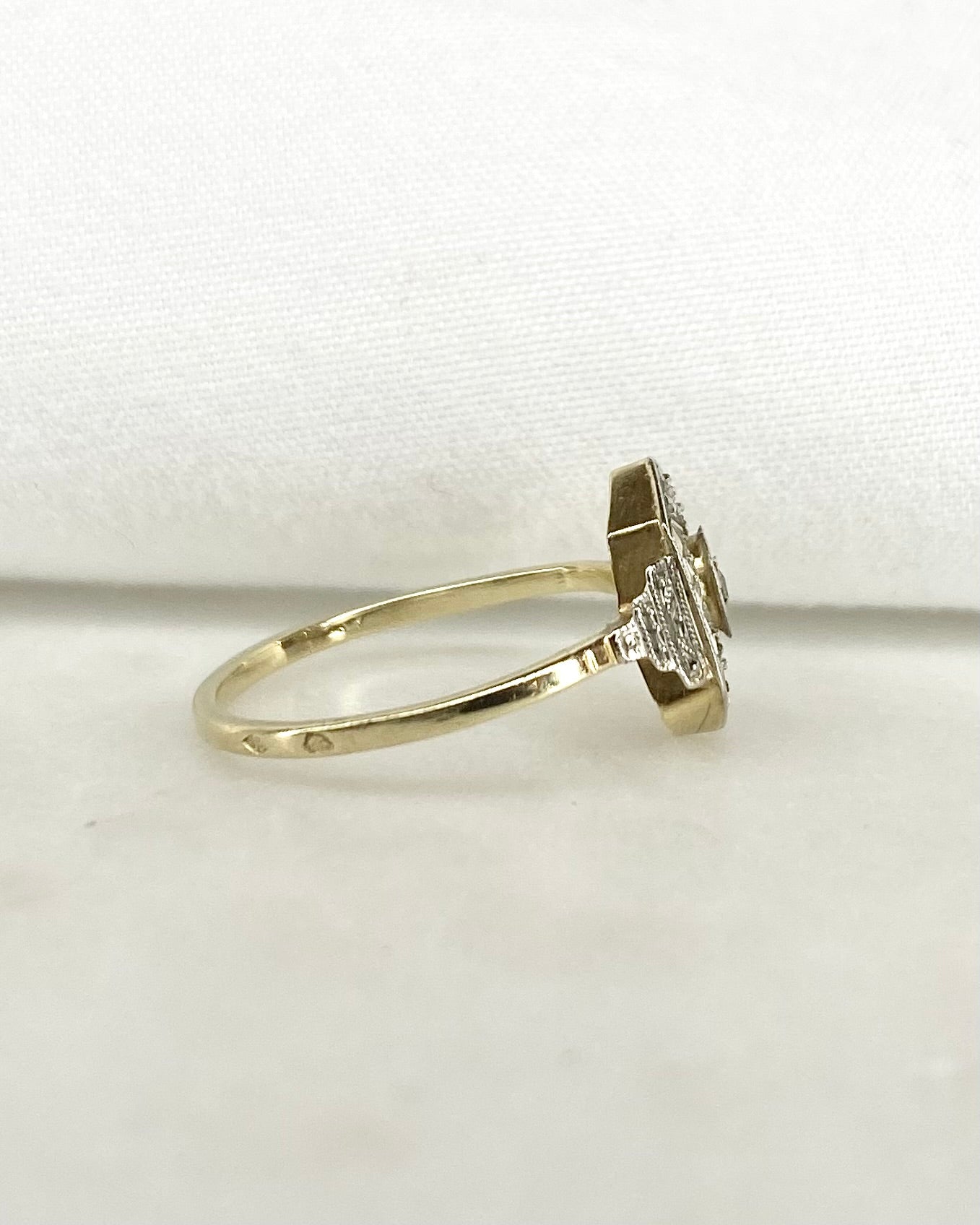 Bague Art Déco Diamants &quot;Salomé&quot; - Elliade Paris