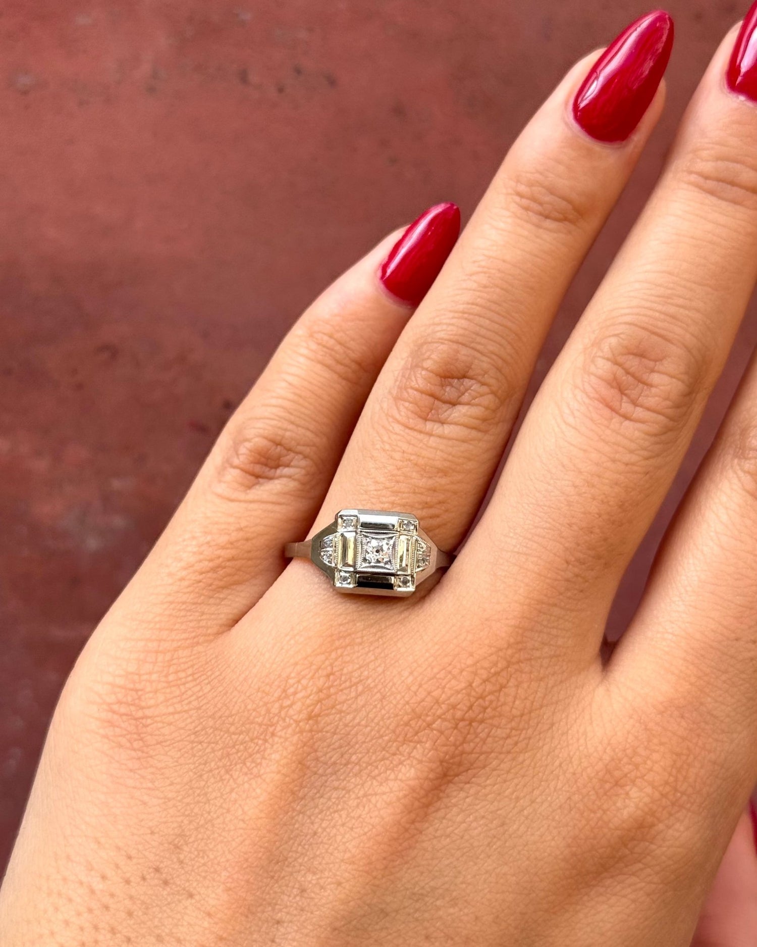 Bague Art-Déco Diamants "Samia" - Elliade Paris