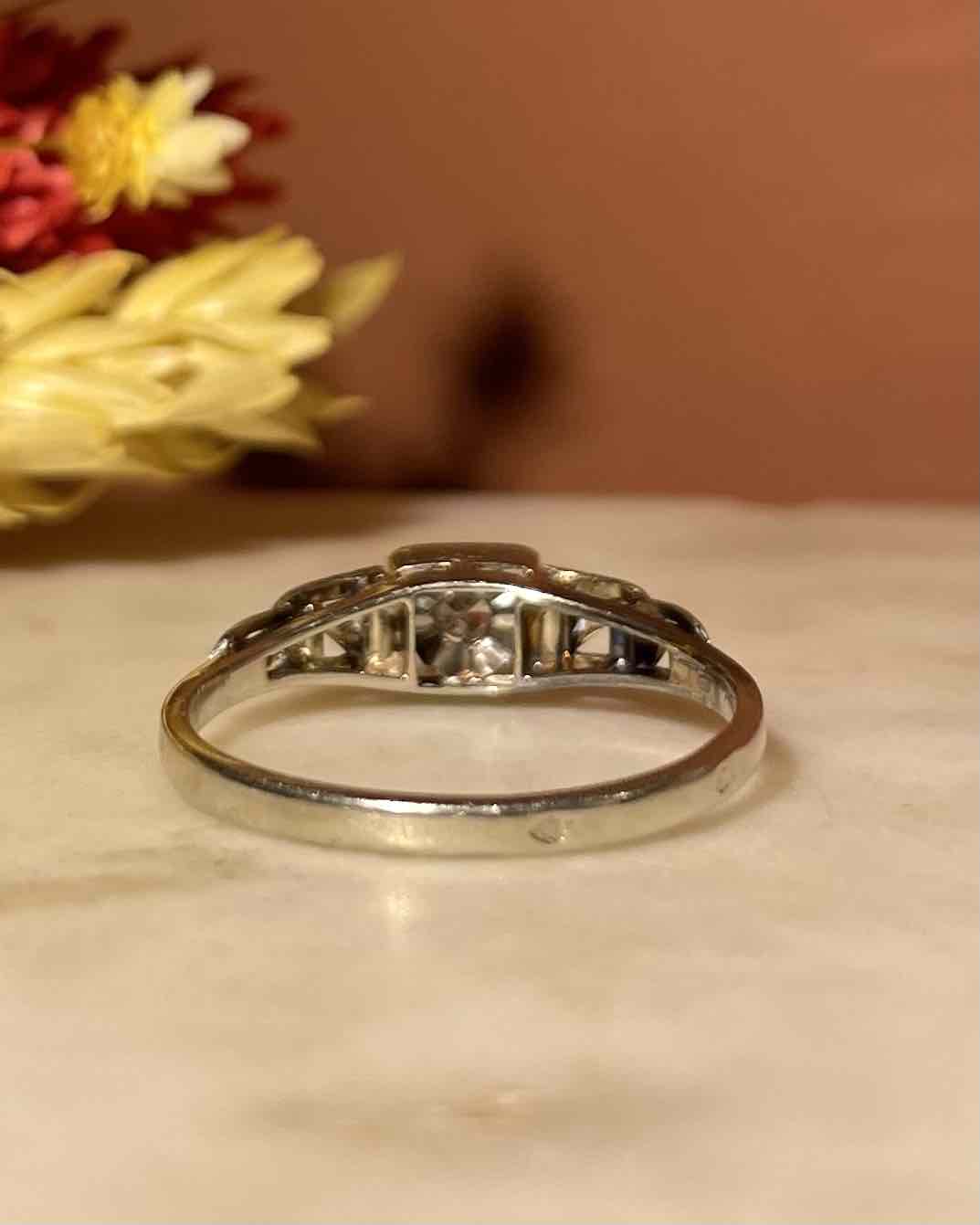 Bague Art - déco Diamants "Samy" - Elliade Paris