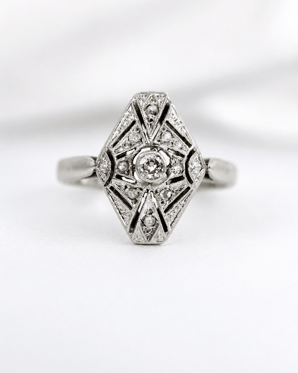 Bague Art-Déco Diamants "Serena" - Elliade Paris