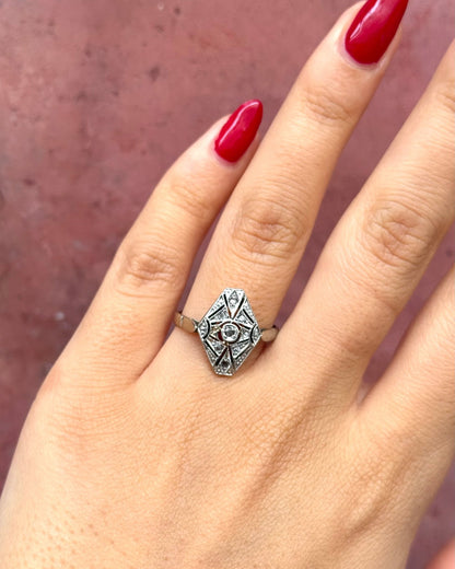 Bague Art-Déco Diamants "Serena" - Elliade Paris